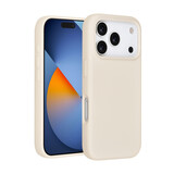 TUNIQ TUNIQ iPhone 17 Pro Backcover hoesje - Premium Liquid Silicon - Beige TUNIQ TUNIQ iPhone 17 Pro Backcover hoesje - Premium Liquid Silicon - Beige