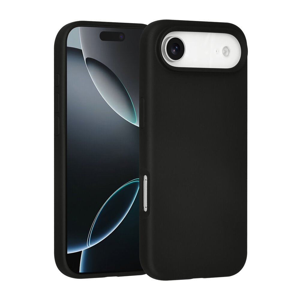 TUNIQ TUNIQ iPhone 17 Air Back cover coque - Premium Liquid Silicon - Noir TUNIQ TUNIQ iPhone 17 Air Back cover coque - Premium Liquid Silicon - Noir