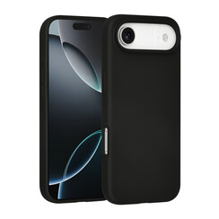TUNIQ iPhone 17 Air Backcover hoesje - Premium Liquid Silicon - Zwart
