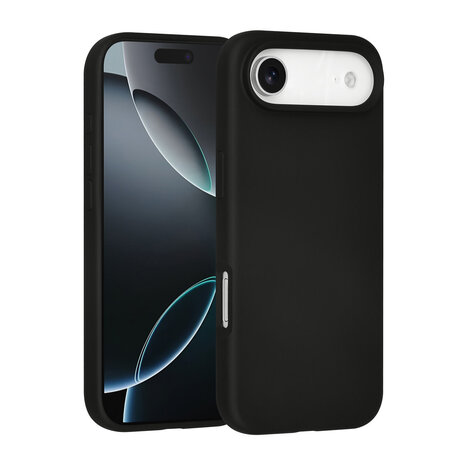 TUNIQ TUNIQ iPhone 17 Air Back cover coque - Premium Liquid Silicon - Noir TUNIQ TUNIQ iPhone 17 Air Back cover coque - Premium Liquid Silicon - Noir