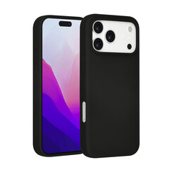 TUNIQ iPhone 17 Pro Max Back cover case - Premium Liquid Silicon - Black