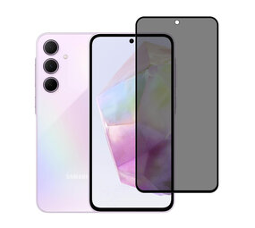 TUNIQ box of 10 - TUNIQ Galaxy A35 Screenprotector - Privacy Glass - Zwart TUNIQ box of 10 - TUNIQ Galaxy A35 Screenprotector - Privacy Glass - Zwart