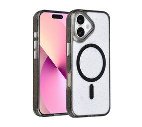 TUNIQ TUNIQ iPhone 17 Back cover case - Magsafe - Glitter - Hanger - Black TUNIQ TUNIQ iPhone 17 Back cover case - Magsafe - Glitter - Hanger - Black