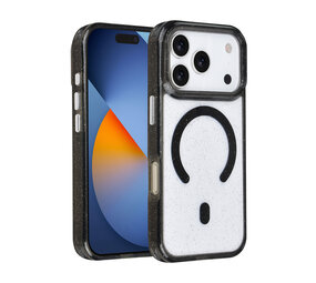 TUNIQ TUNIQ iPhone 17 Pro Back cover case - Magsafe - Glitter - Hanger - Black TUNIQ TUNIQ iPhone 17 Pro Back cover case - Magsafe - Glitter - Hanger - Black