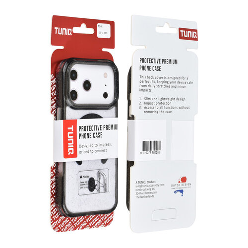 TUNIQ TUNIQ iPhone 17 Pro/iPhone 18 Pro Coque arrière MagSafe Paillettes Pendentif - Noir