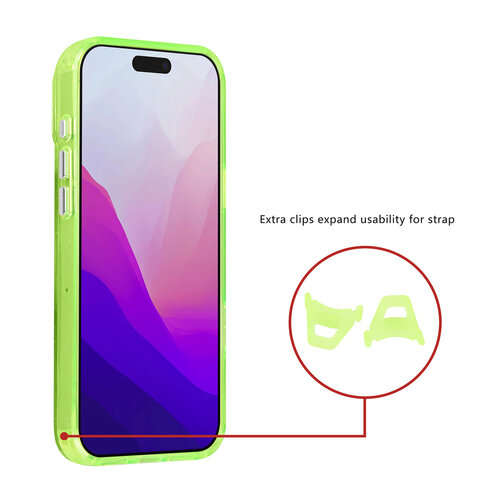 TUNIQ TUNIQ iPhone 17 Pro Max/iPhone 18 Pro Max Coque arrière MagSafe Paillettes Pendentif - Vert
