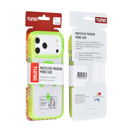 TUNIQ TUNIQ iPhone 17 Pro Max Backcover hoesje - Magsafe - Glitter - Hanger - Groen TUNIQ TUNIQ iPhone 17 Pro Max Backcover hoesje - Magsafe - Glitter - Hanger - Groen