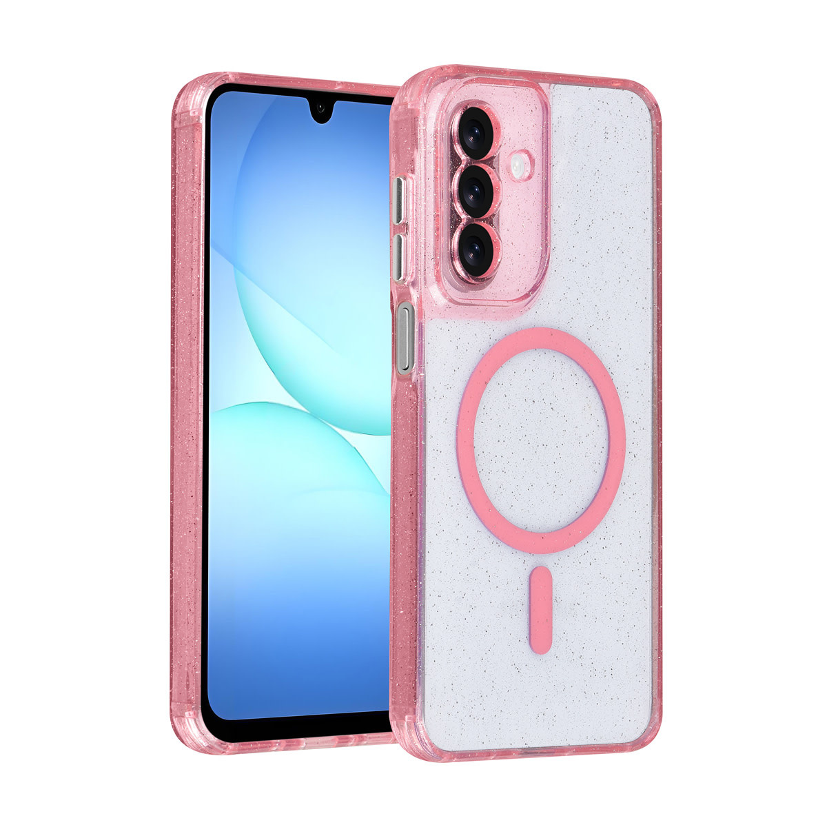 TUNIQ TUNIQ Galaxy A17 Backcover hoesje - Magsafe - Glitter - Hanger - Roze