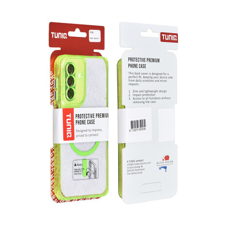 TUNIQ TUNIQ Galaxy A17 Back cover coque - Magsafe - Glitter - Hanger - Vert TUNIQ TUNIQ Galaxy A17 Back cover coque - Magsafe - Glitter - Hanger - Vert