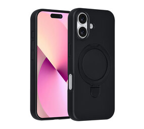 TUNIQ TUNIQ iPhone 17 Back cover coque - Magsafe With Ring Stand - Hanger - Noir TUNIQ TUNIQ iPhone 17 Back cover coque - Magsafe With Ring Stand - Hanger - Noir