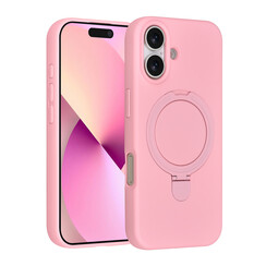 TUNIQ iPhone 17 Back cover case - Magsafe With Ring Stand - Hanger - Sakura Pink