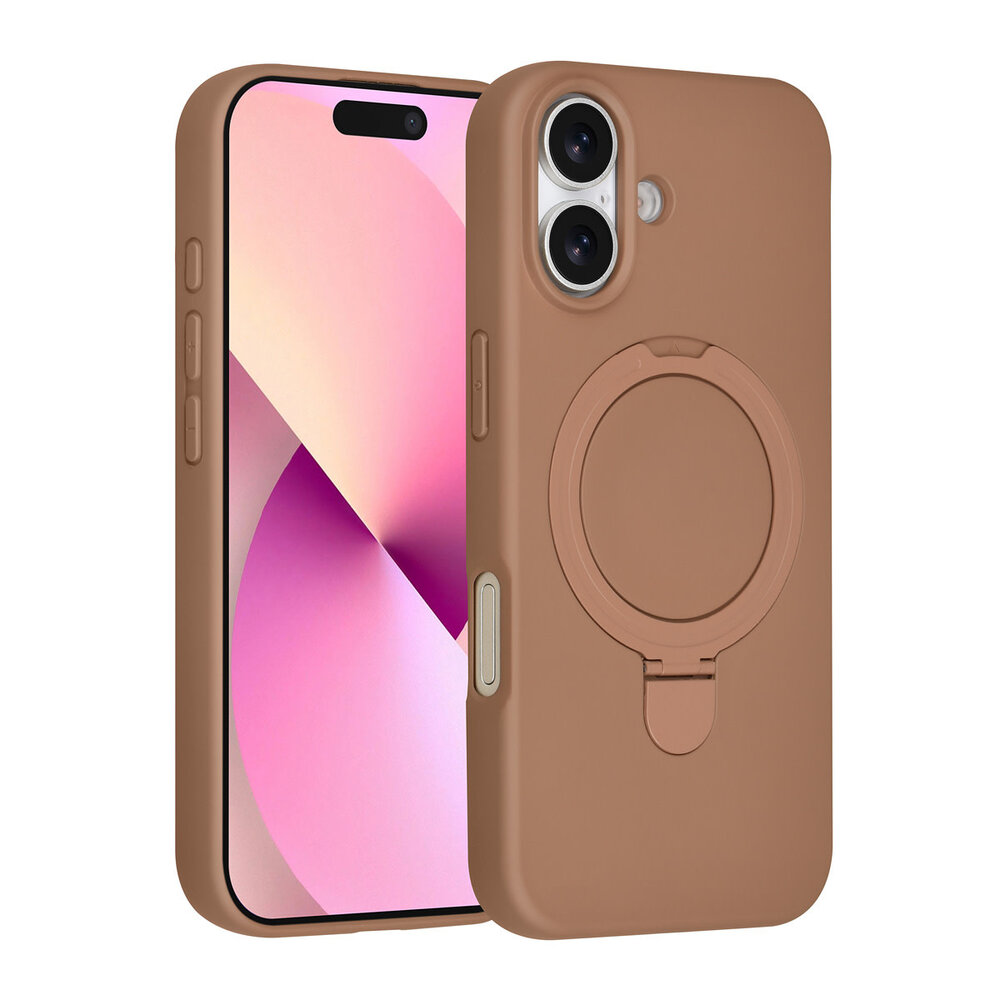 TUNIQ TUNIQ iPhone 17 Back cover coque - Magsafe With Ring Stand - Hanger - Desert Brown TUNIQ TUNIQ iPhone 17 Back cover coque - Magsafe With Ring Stand - Hanger - Desert Brown