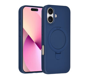 TUNIQ TUNIQ iPhone 17 Back-Cover hul - Magsafe With Ring Stand - Hanger - Navy Blue TUNIQ TUNIQ iPhone 17 Back-Cover hul - Magsafe With Ring Stand - Hanger - Navy Blue