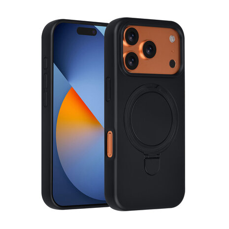 TUNIQ TUNIQ iPhone 17 Pro Back cover case - Magsafe With Ring Stand - Hanger - Black TUNIQ TUNIQ iPhone 17 Pro Back cover case - Magsafe With Ring Stand - Hanger - Black