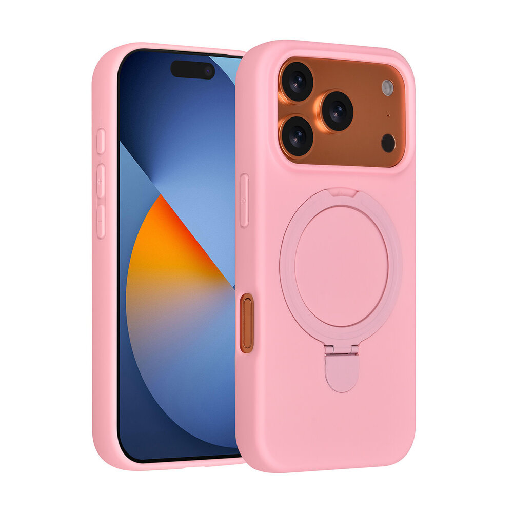 TUNIQ TUNIQ iPhone 17 Pro Back cover case - Magsafe With Ring Stand - Hanger - Sakura Pink TUNIQ TUNIQ iPhone 17 Pro Back cover case - Magsafe With Ring Stand - Hanger - Sakura Pink