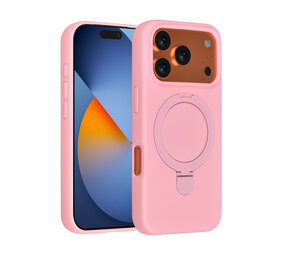 TUNIQ TUNIQ iPhone 17 Pro Backcover hoesje - Magsafe With Ring Stand - Hanger - Sakura Pink TUNIQ TUNIQ iPhone 17 Pro Backcover hoesje - Magsafe With Ring Stand - Hanger - Sakura Pink