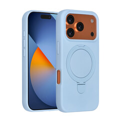TUNIQ iPhone 17 Pro Back cover case - Magsafe With Ring Stand - Hanger - Baby Blue