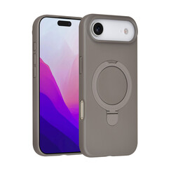TUNIQ iPhone 17 Air Back cover coque - Magsafe With Ring Stand - Hanger - Titanium Grey
