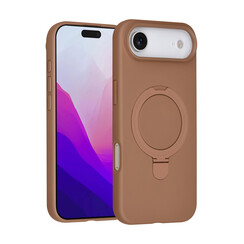 TUNIQ iPhone 17 Air Backcover hoesje - Magsafe With Ring Stand - Hanger - Desert Brown