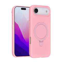 TUNIQ iPhone 17 Air Back cover case - Magsafe With Ring Stand - Hanger - Sakura Pink