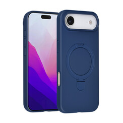 TUNIQ iPhone 17 Air Back-Cover hul - Magsafe With Ring Stand - Hanger - Navy Blue
