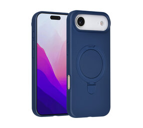 TUNIQ TUNIQ iPhone 17 Air Back-Cover hul - Magsafe With Ring Stand - Hanger - Navy Blue TUNIQ TUNIQ iPhone 17 Air Back-Cover hul - Magsafe With Ring Stand - Hanger - Navy Blue