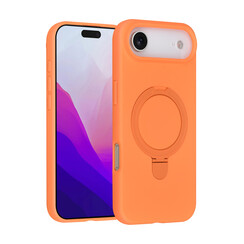 TUNIQ iPhone 17 Air Backcover hoesje - Magsafe With Ring Stand - Hanger - Tangerine Orange
