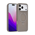 TUNIQ TUNIQ iPhone 17 Pro Max/iPhone 18 Pro Max Coque arrière MagSafe support anneau Pendentif - Gris titane