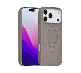 TUNIQ TUNIQ iPhone 17 Pro Max Back cover coque - Magsafe With Ring Stand - Hanger - Titanium Grey TUNIQ TUNIQ iPhone 17 Pro Max Back cover coque - Magsafe With Ring Stand - Hanger - Titanium Grey