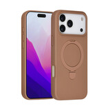 TUNIQ TUNIQ iPhone 17 Pro Max Back-Cover hul - Magsafe With Ring Stand - Hanger - Desert Brown
