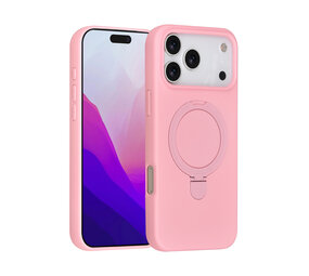 TUNIQ TUNIQ iPhone 17 Pro Max Back-Cover hul - Magsafe With Ring Stand - Hanger - Sakura Pink TUNIQ TUNIQ iPhone 17 Pro Max Back-Cover hul - Magsafe With Ring Stand - Hanger - Sakura Pink