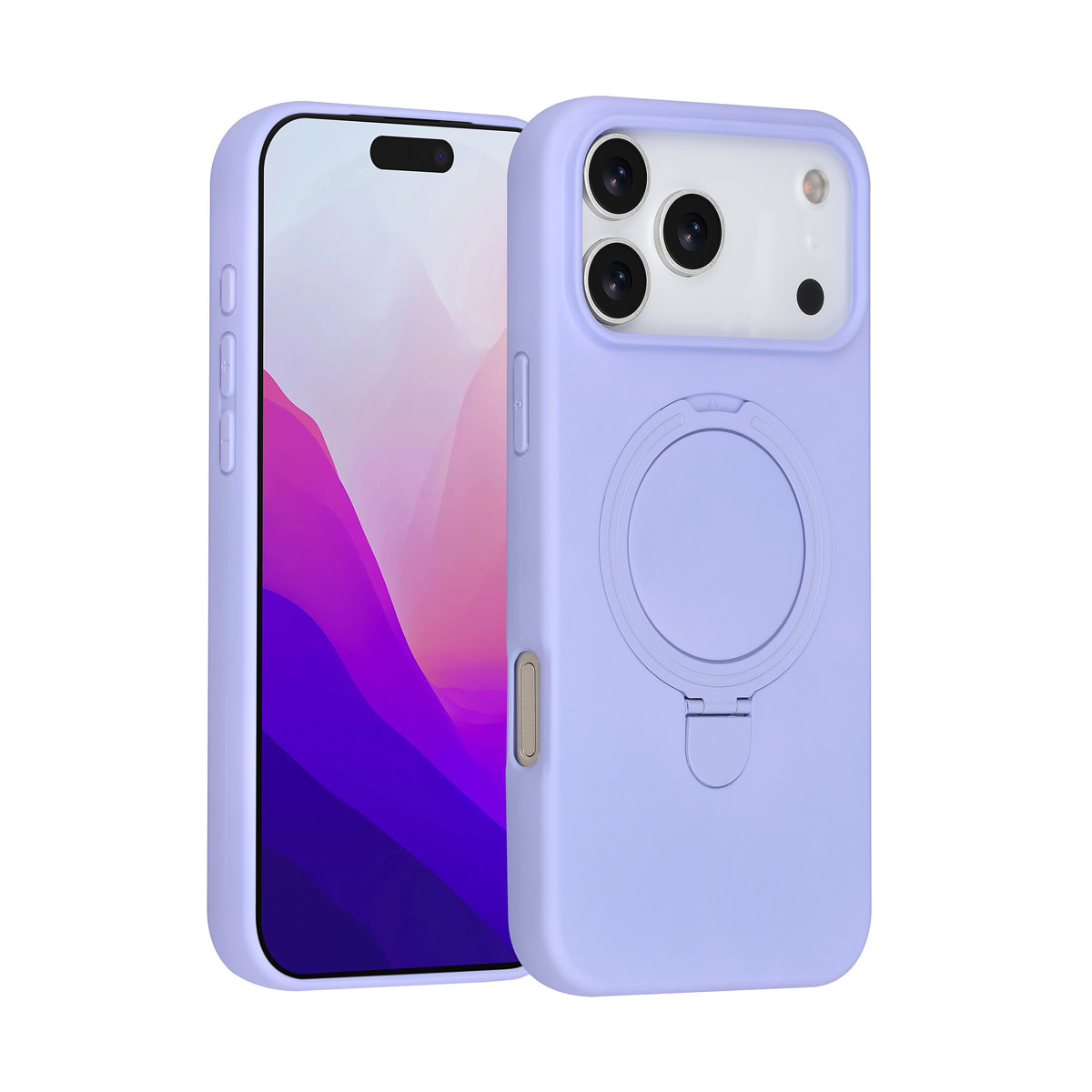 TUNIQ TUNIQ iPhone 17 Pro Max Backcover hoesje - Magsafe With Ring Stand - Hanger - Lila