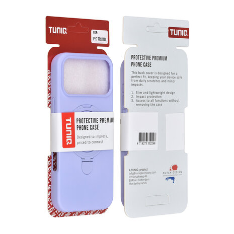 TUNIQ TUNIQ iPhone 17 Pro Max Back cover case - Magsafe With Ring Stand - Hanger - Lilac TUNIQ TUNIQ iPhone 17 Pro Max Back cover case - Magsafe With Ring Stand - Hanger - Lilac