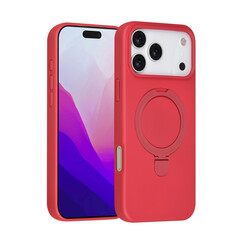 TUNIQ iPhone 17 Pro Max Back cover case - Magsafe With Ring Stand - Hanger - Cherry Red