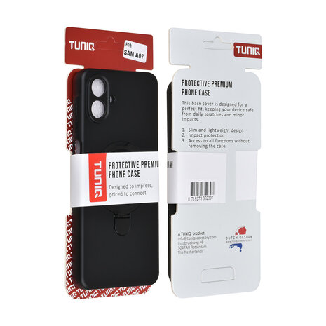 TUNIQ TUNIQ Galaxy A07 Back cover coque - Magsafe With Ring Stand - Hanger - Noir TUNIQ TUNIQ Galaxy A07 Back cover coque - Magsafe With Ring Stand - Hanger - Noir