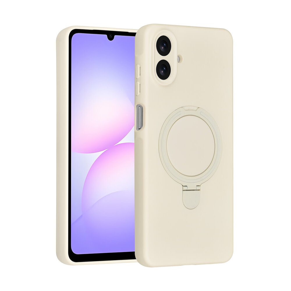 TUNIQ TUNIQ Galaxy A07 Back cover coque - Magsafe With Ring Stand - Hanger - Antique White TUNIQ TUNIQ Galaxy A07 Back cover coque - Magsafe With Ring Stand - Hanger - Antique White