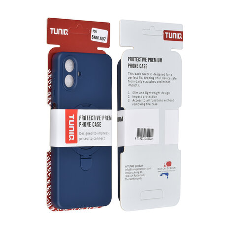 TUNIQ TUNIQ Galaxy A07 Back cover case - Magsafe With Ring Stand - Hanger - Navy Blue TUNIQ TUNIQ Galaxy A07 Back cover case - Magsafe With Ring Stand - Hanger - Navy Blue