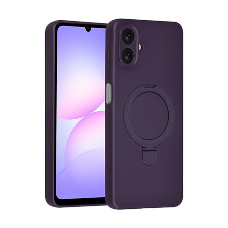 TUNIQ TUNIQ Galaxy A07 Back-Cover hul - Magsafe With Ring Stand - Hanger - Grape Purple TUNIQ TUNIQ Galaxy A07 Back-Cover hul - Magsafe With Ring Stand - Hanger - Grape Purple