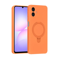TUNIQ Galaxy A07 Back cover case - Magsafe With Ring Stand - Hanger - Tangerine Orange