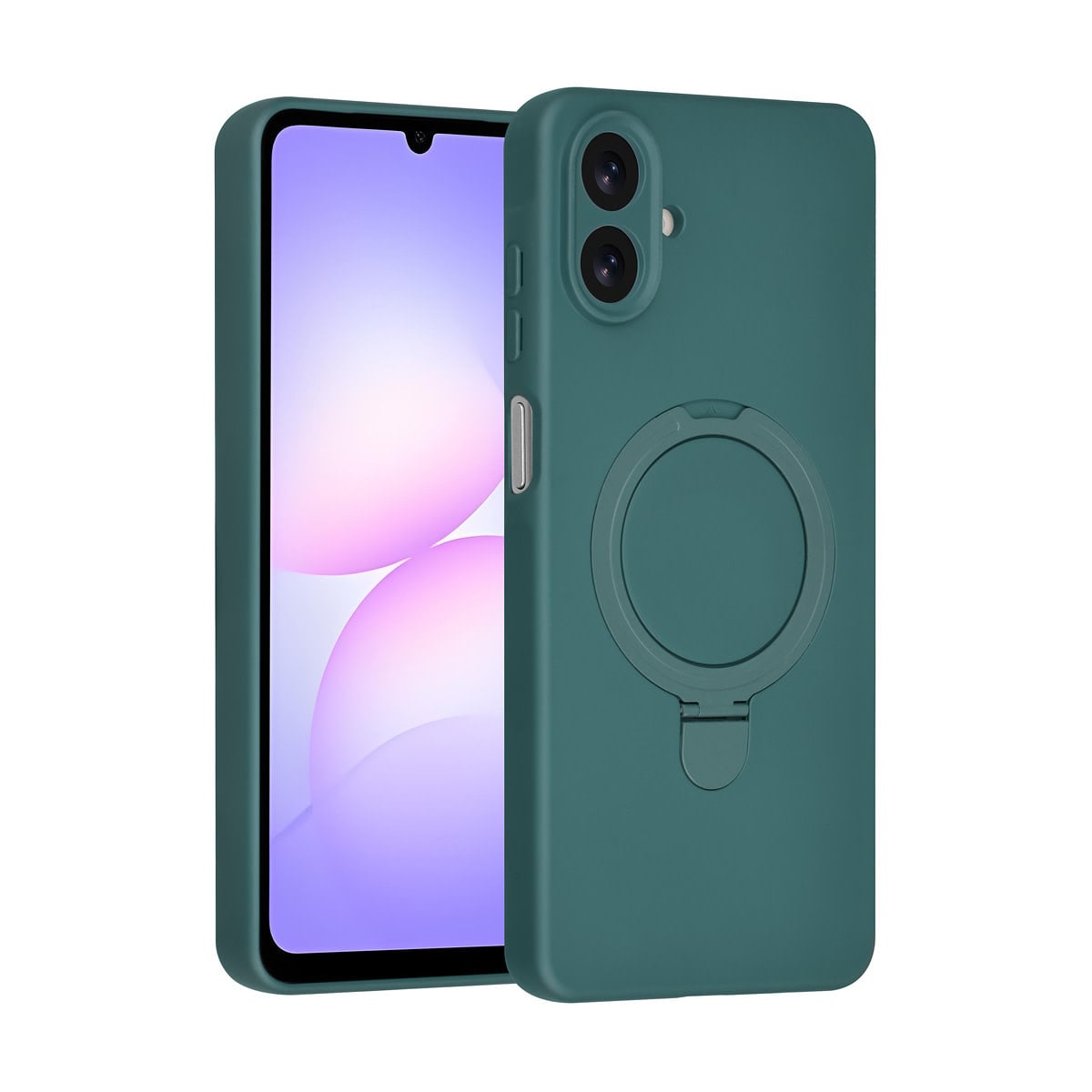 TUNIQ TUNIQ Galaxy A07 Backcover hoesje - Magsafe With Ring Stand - Hanger - DonkerGroen