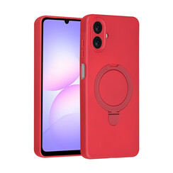 TUNIQ Galaxy A07 Back-Cover hul - Magsafe With Ring Stand - Hanger - Cherry Red