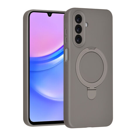 TUNIQ TUNIQ Galaxy A17 Back-Cover hul - Magsafe With Ring Stand - Hanger - Titanium Grey TUNIQ TUNIQ Galaxy A17 Back-Cover hul - Magsafe With Ring Stand - Hanger - Titanium Grey