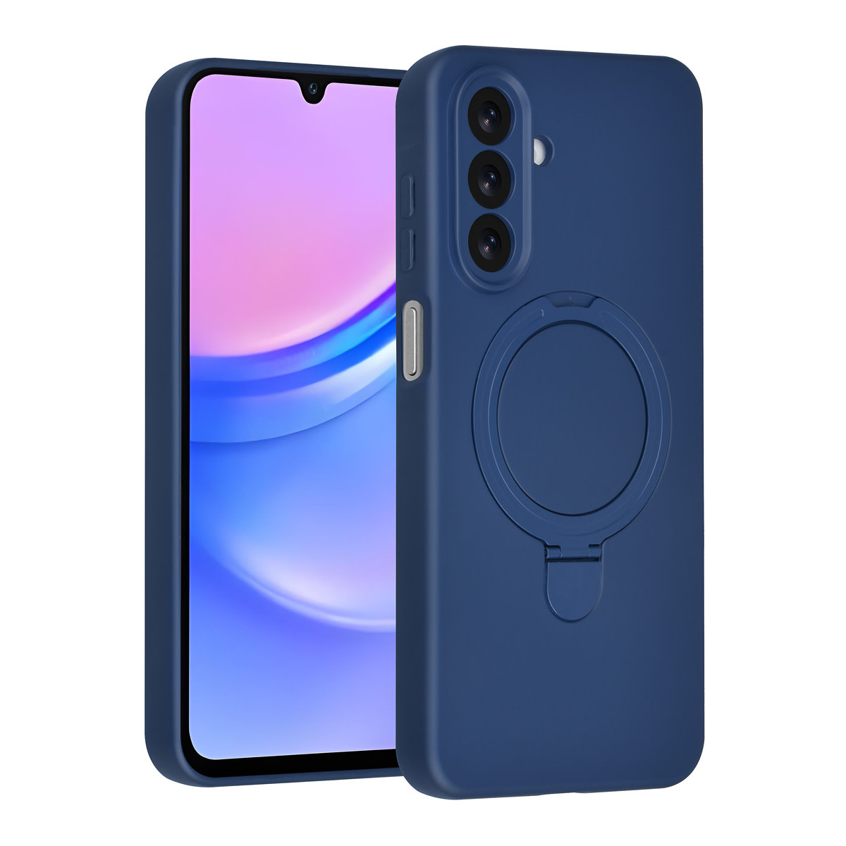 TUNIQ TUNIQ Galaxy A17 Backcover hoesje - Magsafe With Ring Stand - Hanger - Navy Blue