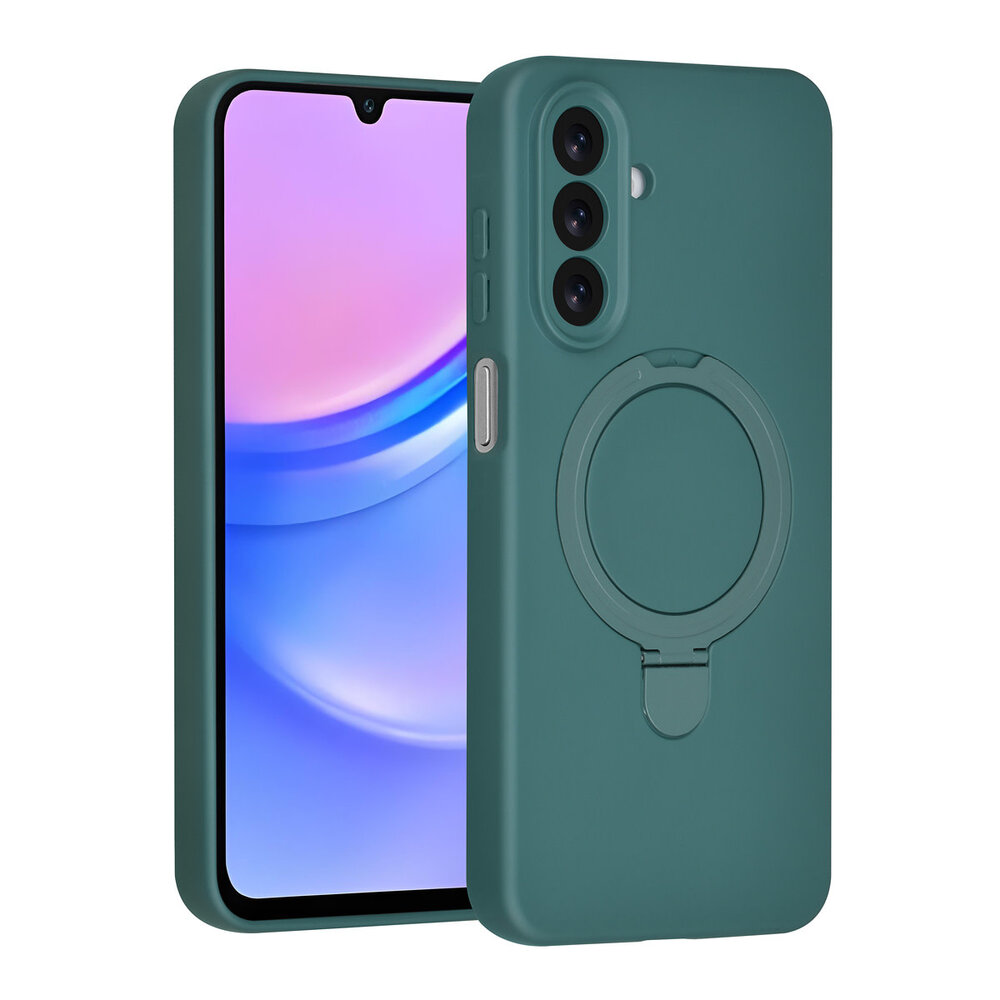 TUNIQ TUNIQ Galaxy A17 Back-Cover hul - Magsafe With Ring Stand - Hanger - Dunkelgrün TUNIQ TUNIQ Galaxy A17 Back-Cover hul - Magsafe With Ring Stand - Hanger - Dunkelgrün