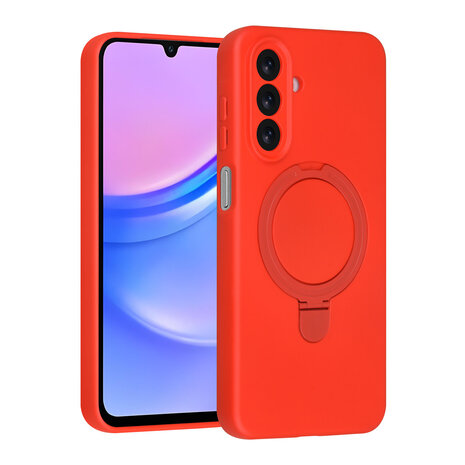 TUNIQ TUNIQ Galaxy A17 Back cover case - Magsafe With Ring Stand - Hanger - Classic Red TUNIQ TUNIQ Galaxy A17 Back cover case - Magsafe With Ring Stand - Hanger - Classic Red