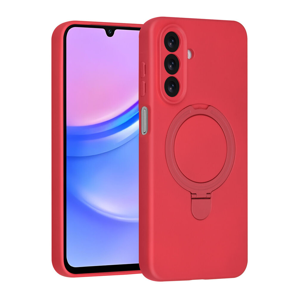 TUNIQ TUNIQ Galaxy A17 Back cover coque - Magsafe With Ring Stand - Hanger - Cherry Red TUNIQ TUNIQ Galaxy A17 Back cover coque - Magsafe With Ring Stand - Hanger - Cherry Red