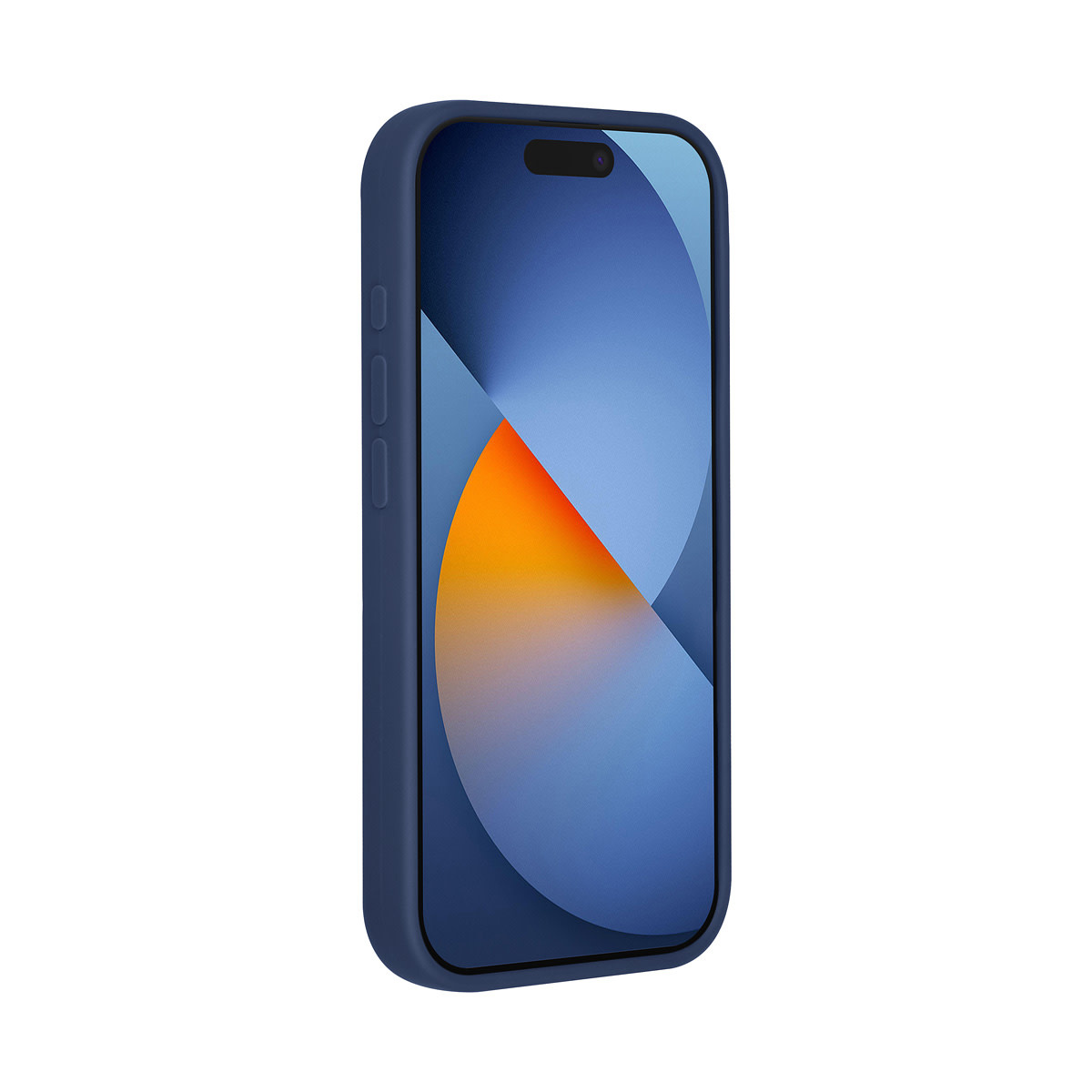 TUNIQ TUNIQ iPhone 17 Pro Backcover hoesje - Premium Liquid Silicon - DonkerBlauw, foto 5 van 6