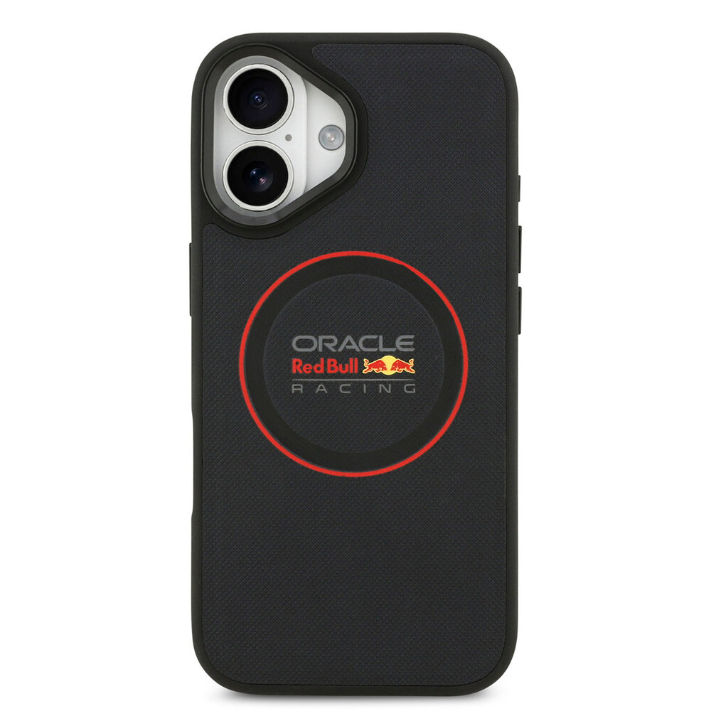 Red Bull Racing Red Bull Racing iPhone 17 Backcover hoesje - Magsafe - Meshed PU Leather - Red Ring Logo - Navy Red Bull Racing Red Bull Racing iPhone 17 Backcover hoesje - Magsafe - Meshed PU Leather - Red Ring Logo - Navy