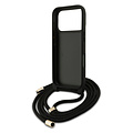 Guess Guess iPhone 17 Pro Max/iPhone 18 Pro Max Handyhülle Großes 4G-Logo Crossbody-Ausführung Tragekordel - Schwarz