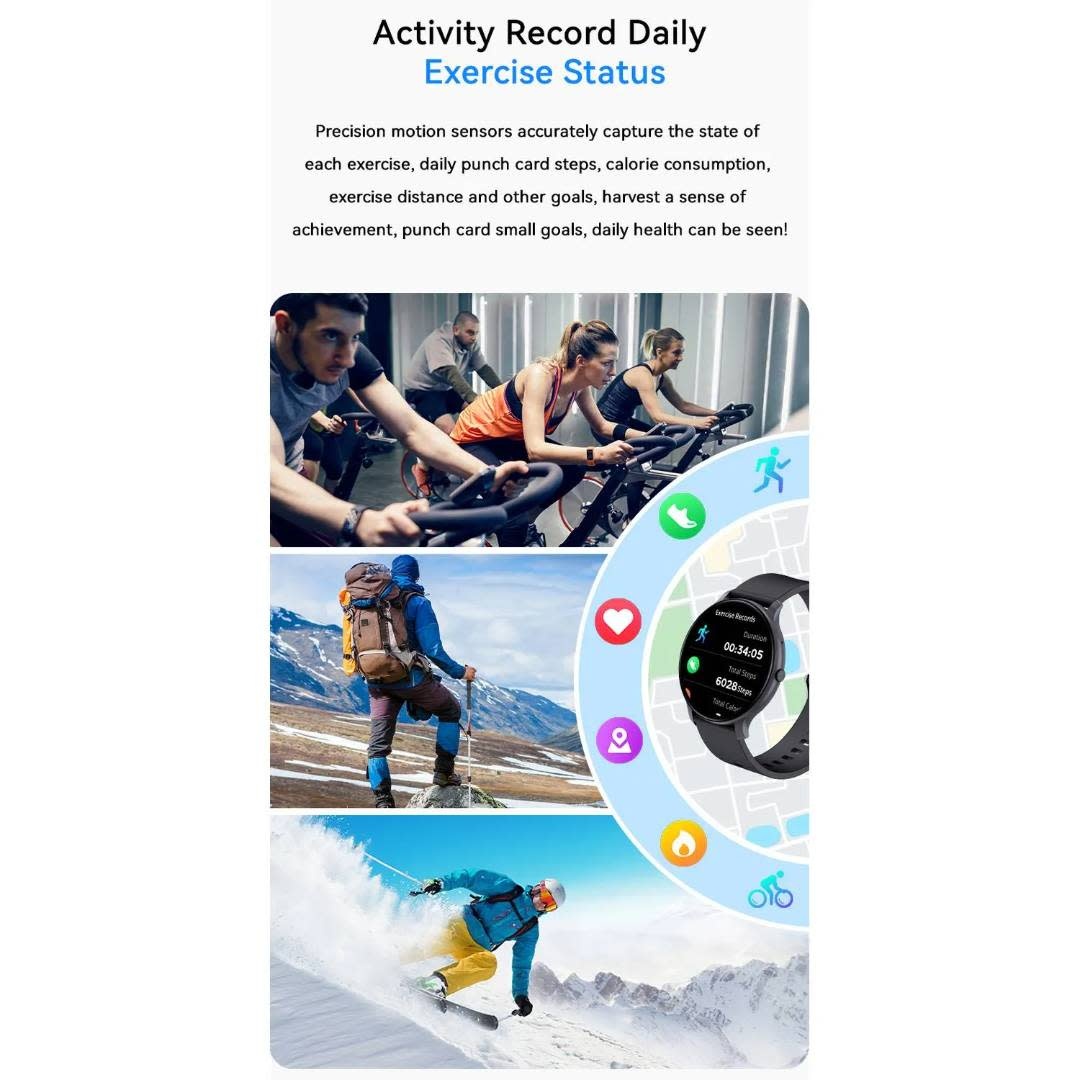 Green Lion Green Lion GT-FIT Smart Watch - Zwart, foto 6 van 6